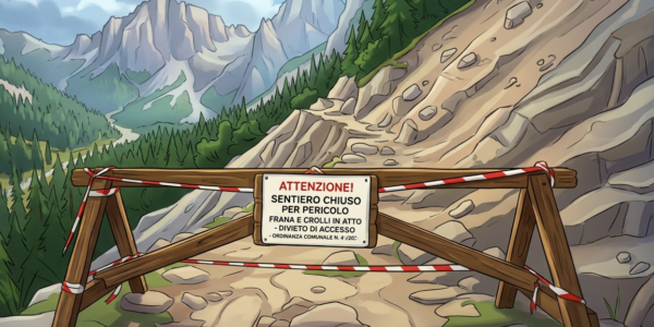 chiusura sentiero